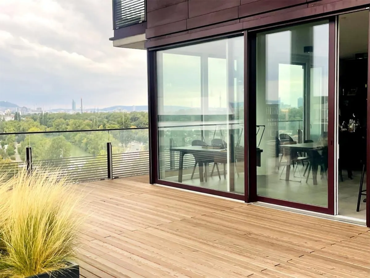 Sunrise Above Sky With Rooftop Pool Vienna Apartment