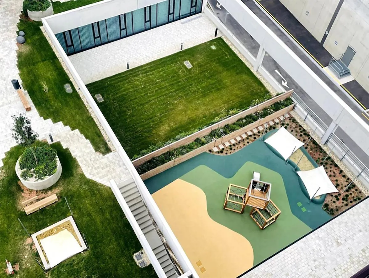 Sunrise Above Sky With Rooftop Pool Vienna Apartment